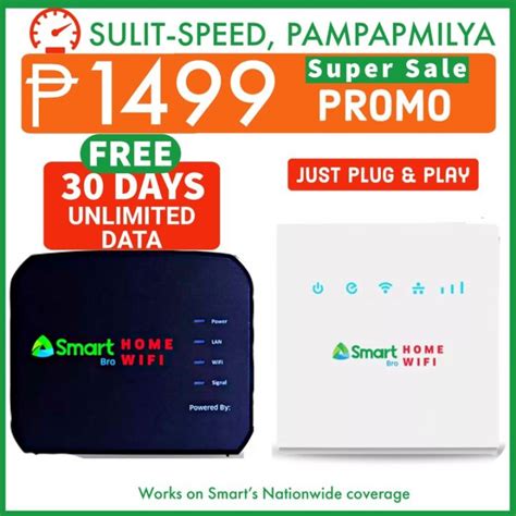 smart home wifi unli data|Get 30 days of unlimited internet for free with Smart Bro Home WiFi.